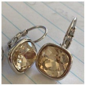Swarovski Sheena Earrings Stunning Sheer Amber